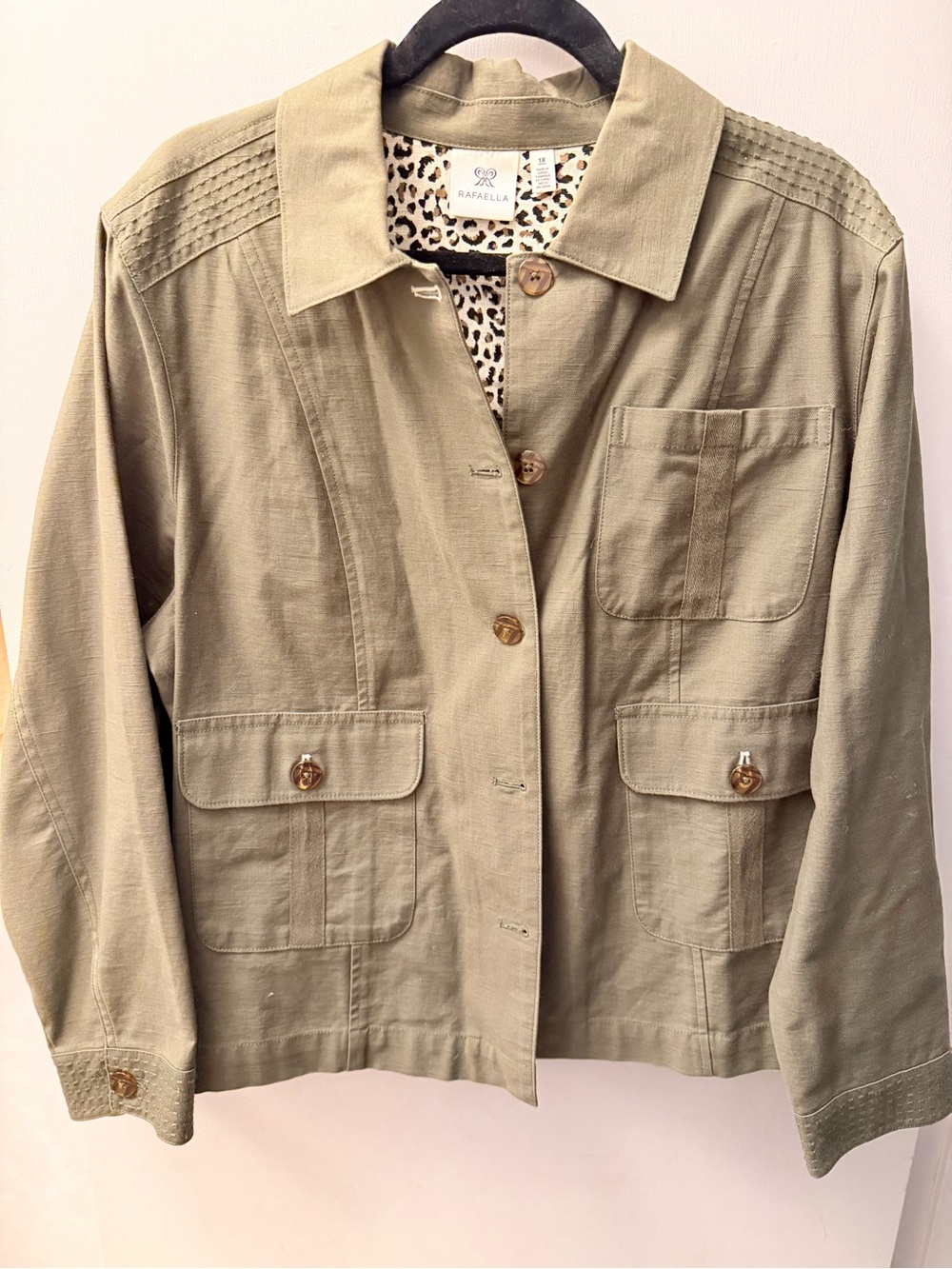 Dress Barn Khaki Button Jacket